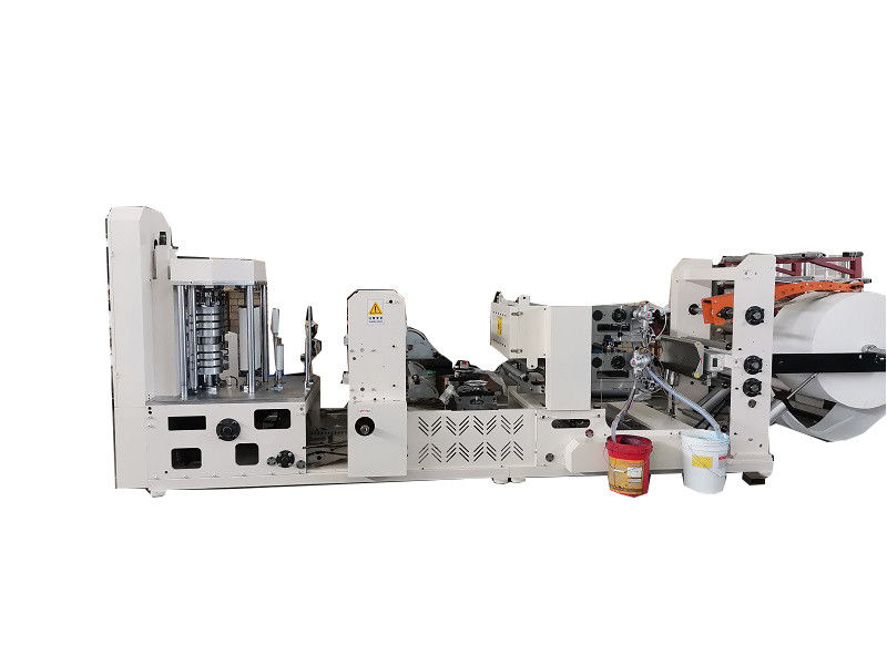 High Speed Embossing Napkin Folding Rolling Machine Two Colors Printing